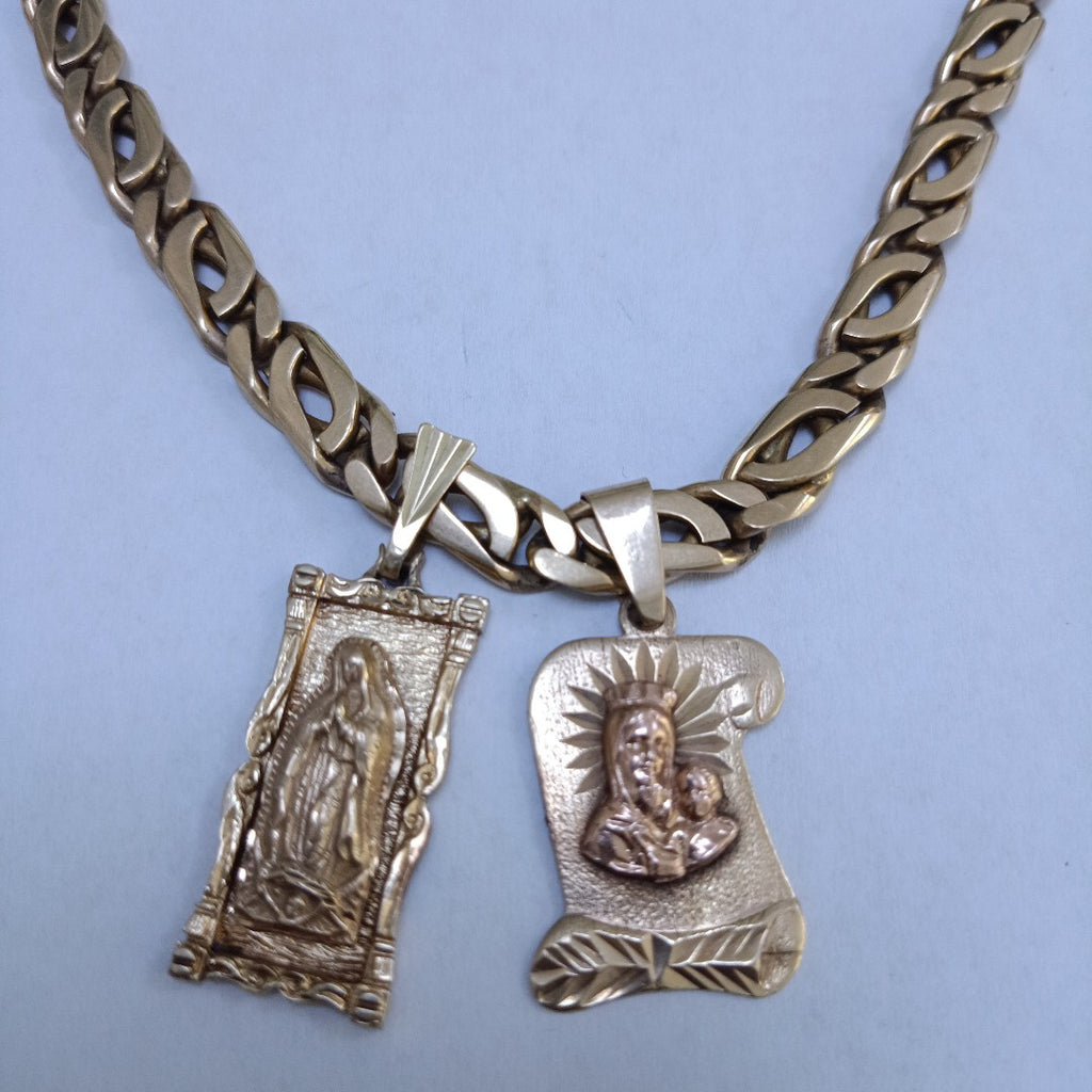 CADENA, DIJE. ORO. 14 K 128.8 GRMS (SEMINUEVO)