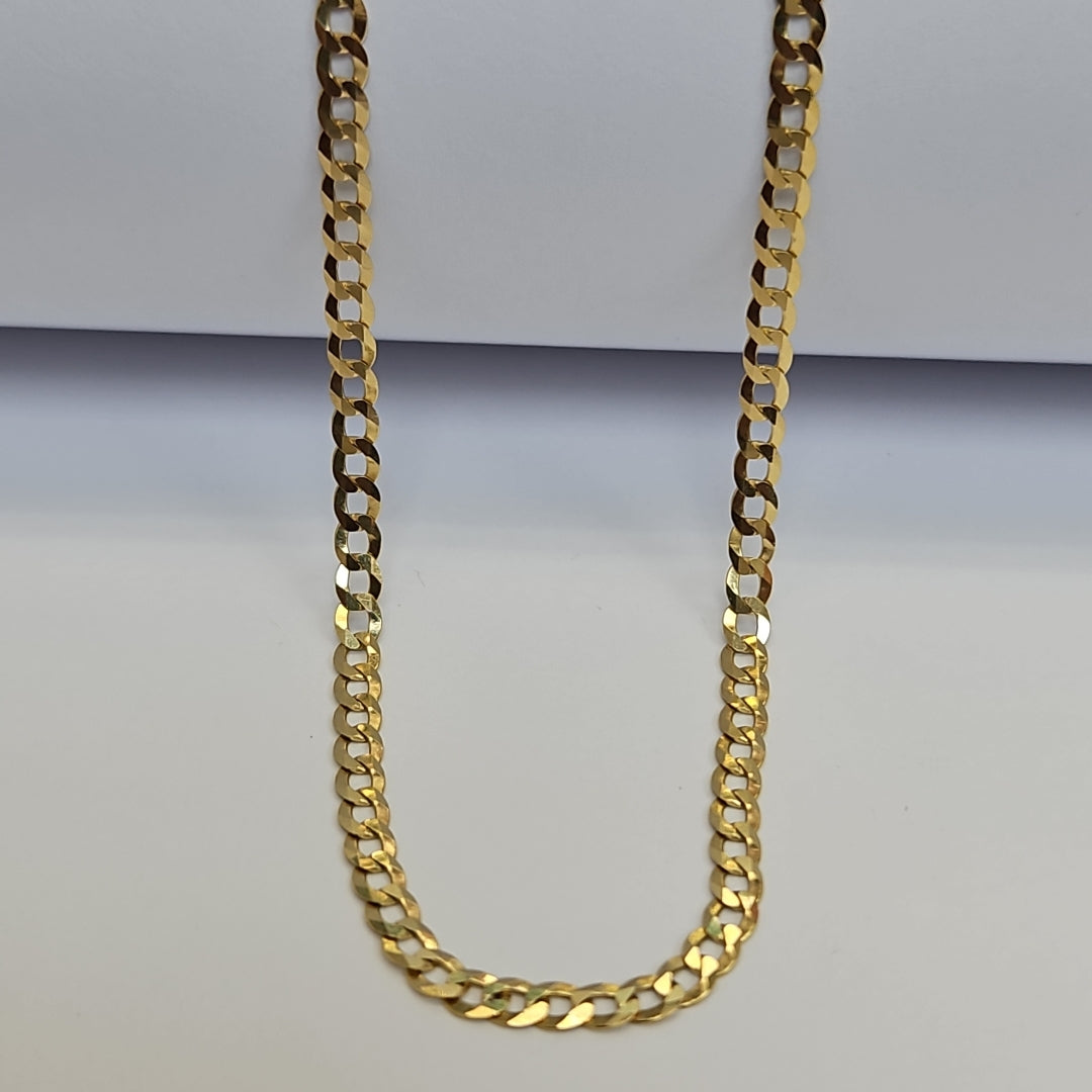 CADENAS BARBADA AMARILLA ORO 14K 7.6 (NUEVO)