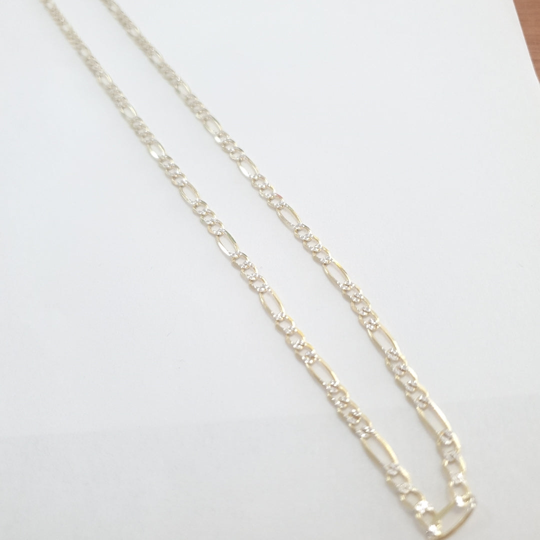 CADENAS CARTIER 3*1 DIAMANTADA ORO 14K 7.9 (NUEVO)