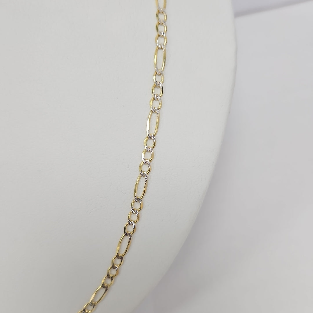 CADENAS CARTIER 3*1 DIAMANTADA ORO 14K 7.2 (NUEVO)