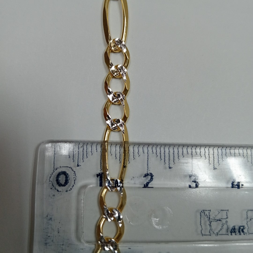CADENAS CARTIER 3*1 DIAMANTADA ORO 14K 23.4 (NUEVO)