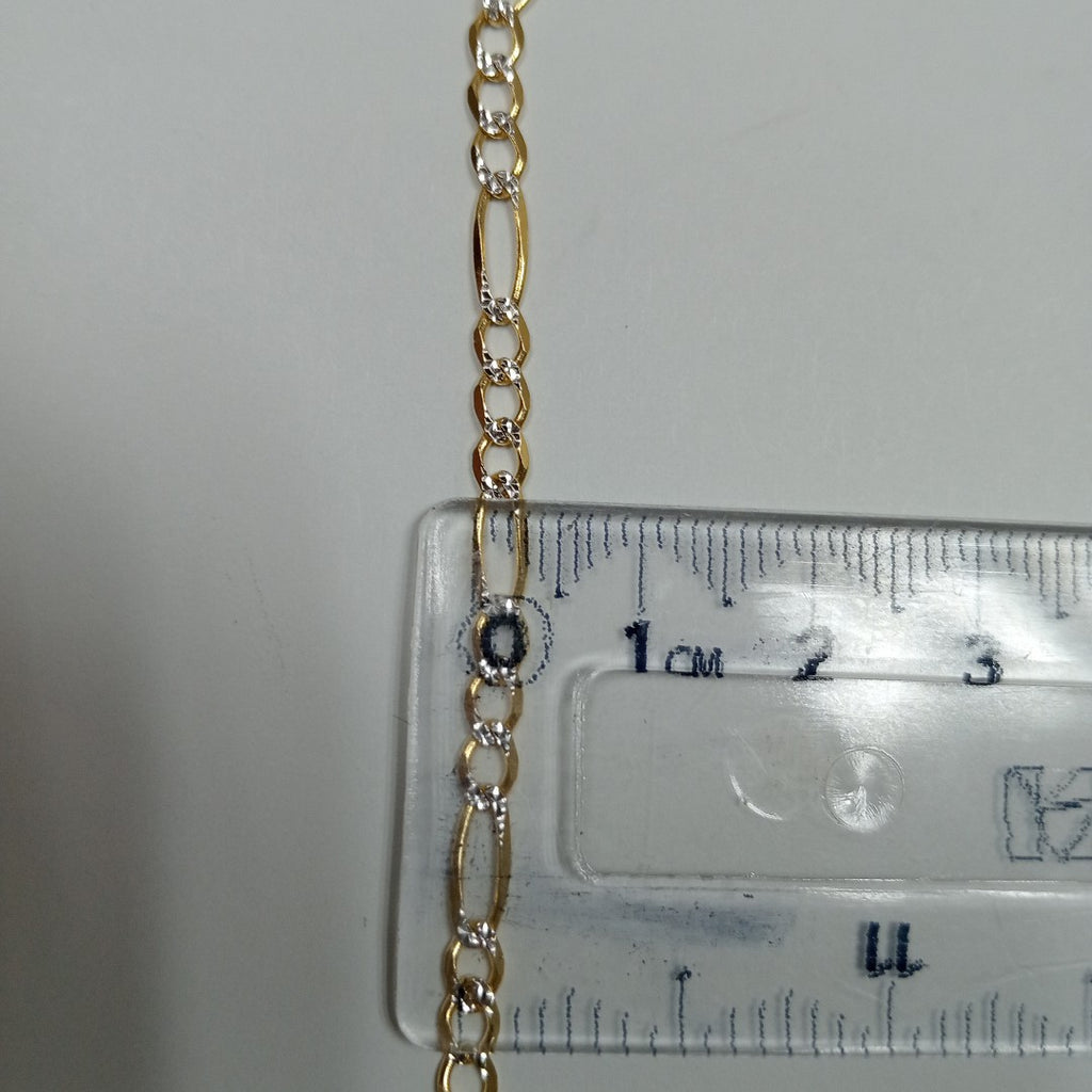 CADENAS CARTIER 3*1 DIAMANTADA ORO 14K 8.5 (NUEVO)