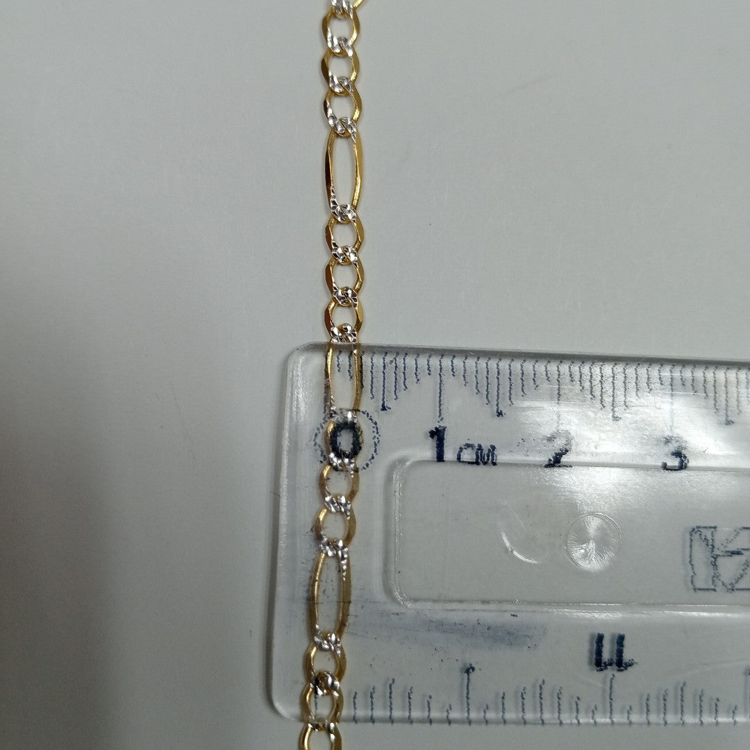 CADENAS CARTIER 3*1 DIAMANTADA ORO 14K 8.5 (NUEVO)