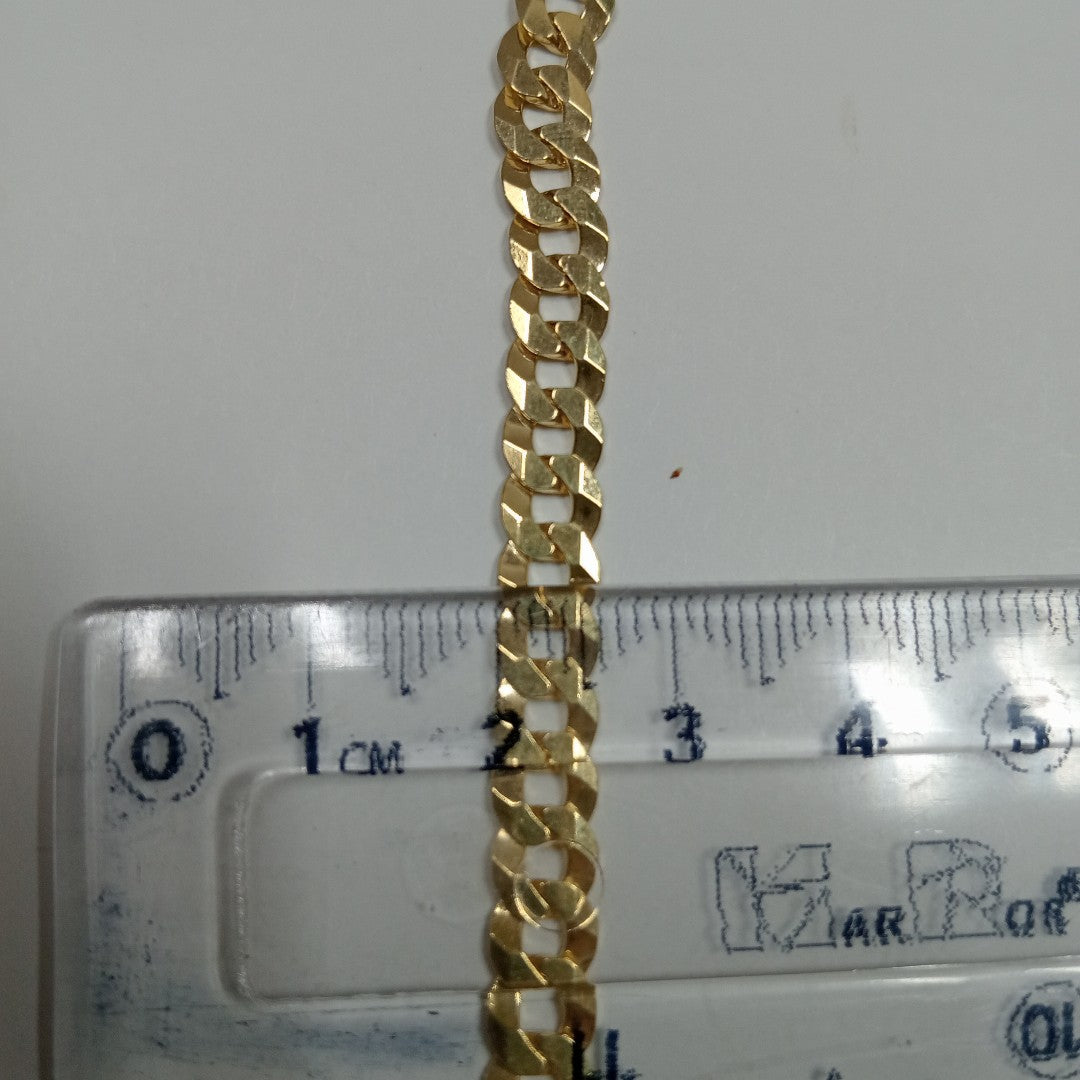 CADENAS BARBADA AMARILLA ORO 14K 24.7 (NUEVO)