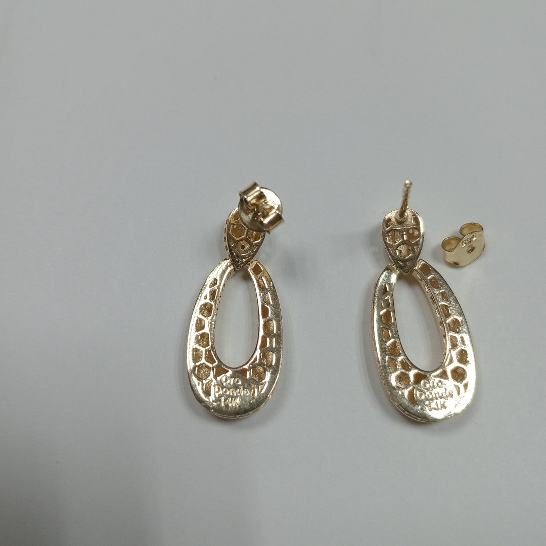 BROQUELES ORO 14K 4.3 (NUEVO)