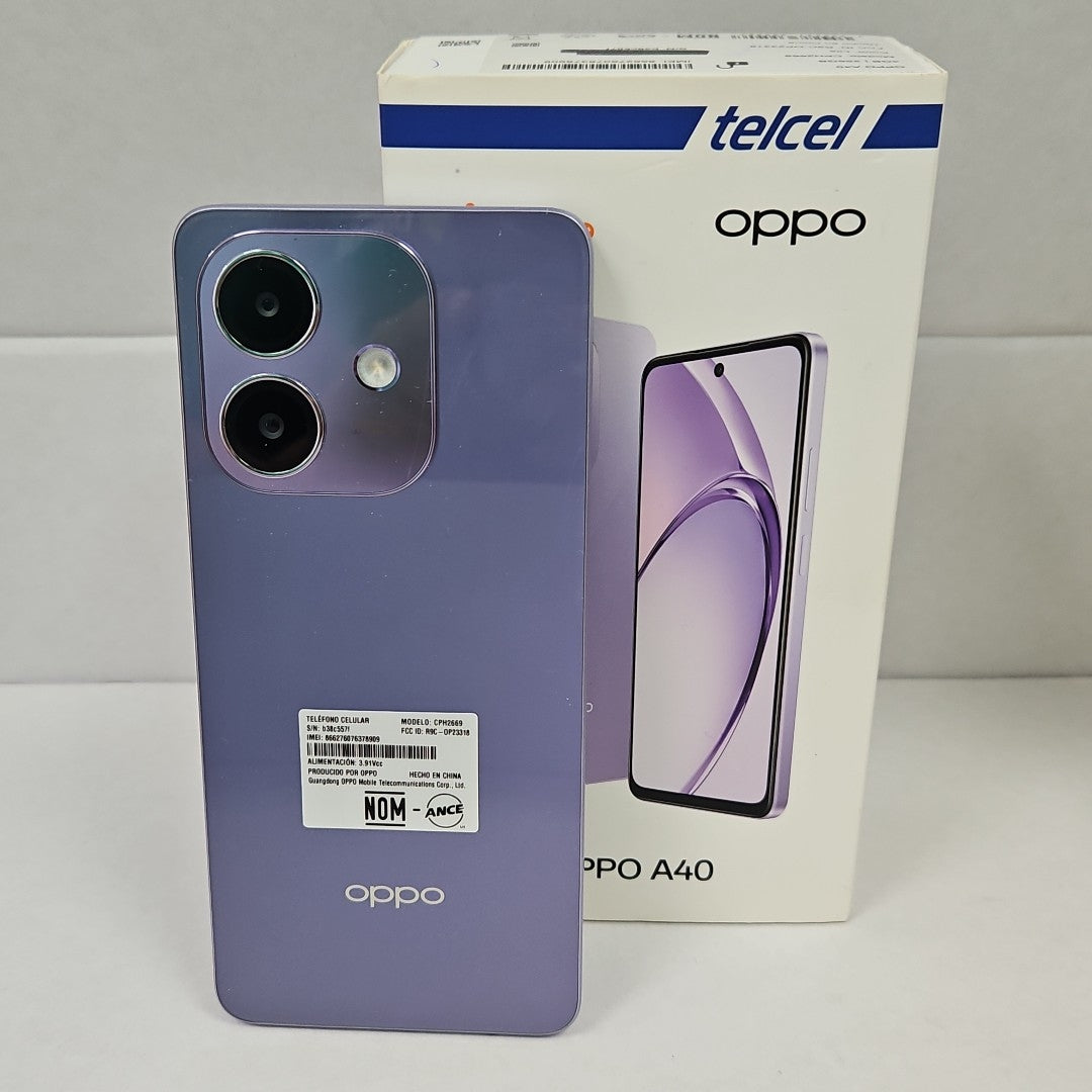 CELULAR OPPO  A40 CPH2669 (2024) 256 GB 4 GB RAM (SEMINUEVO)
