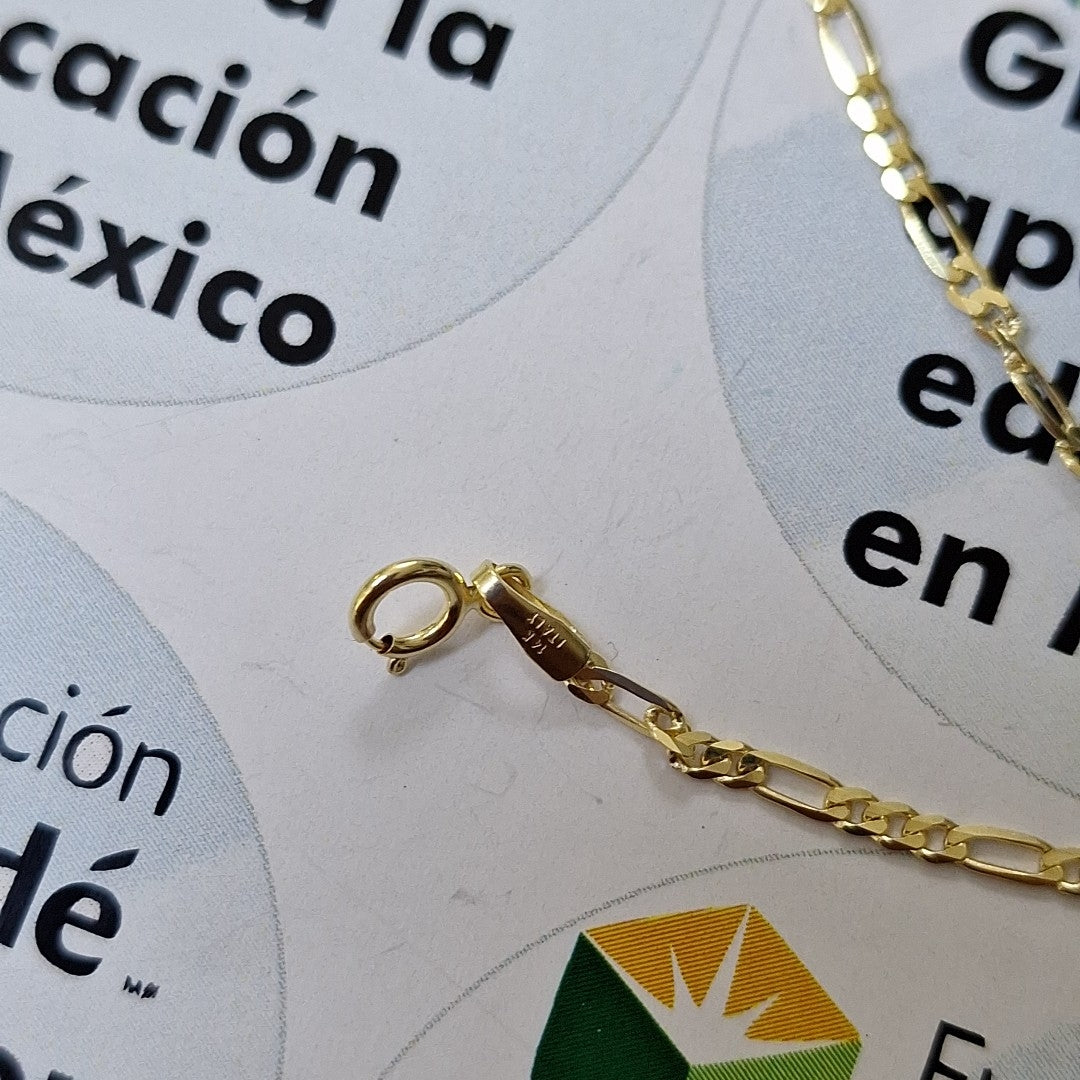 CADENAS CARTIER 3*1 AMARILLA ORO 14K 3.6 (NUEVO)