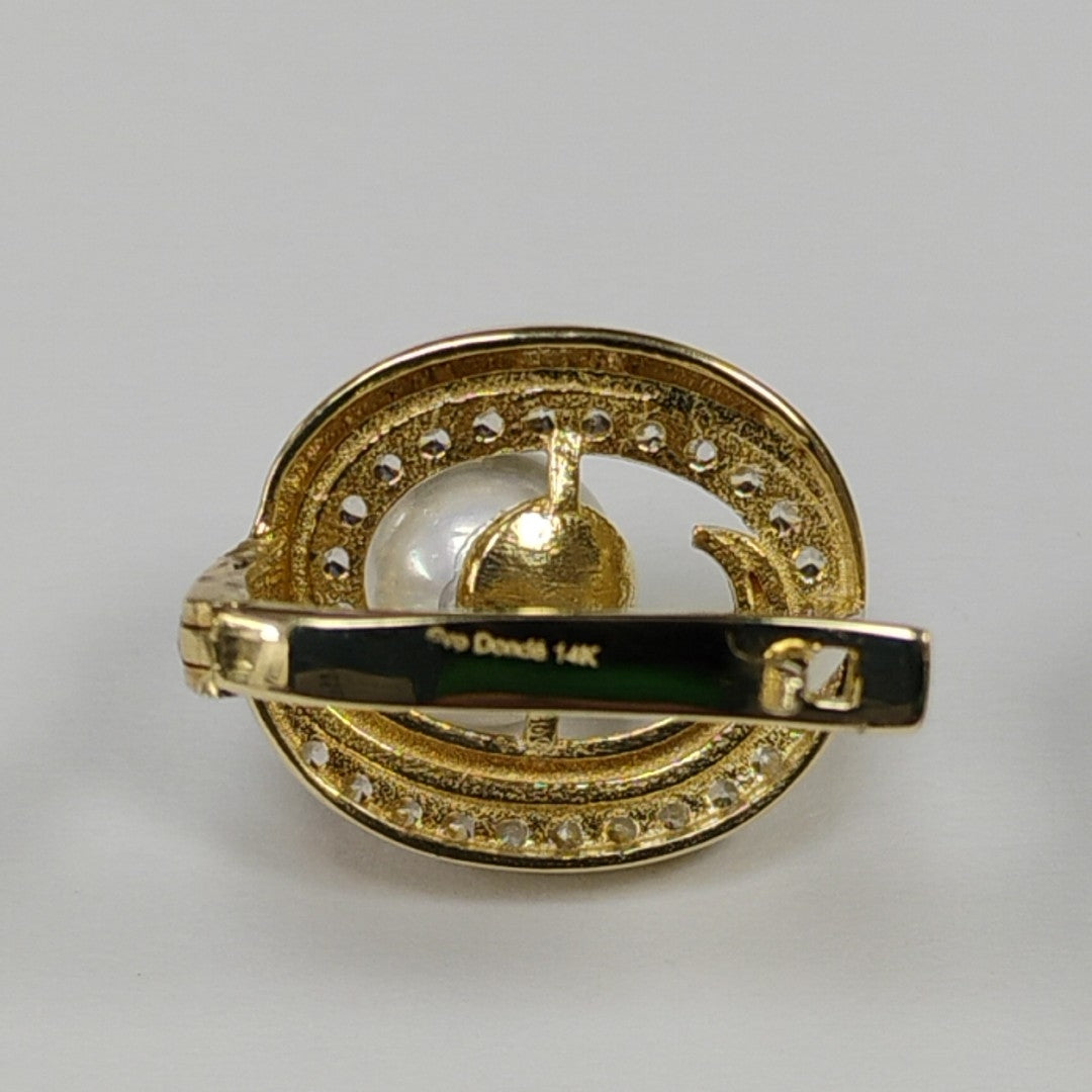 BROQUELES ORO 14K 3.9 (NUEVO)
