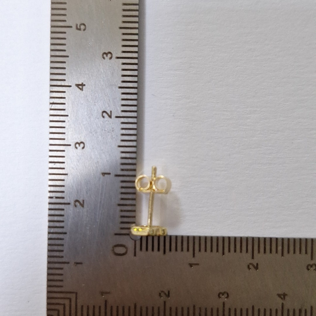 BROQUELES ORO 14K 1 (NUEVO)