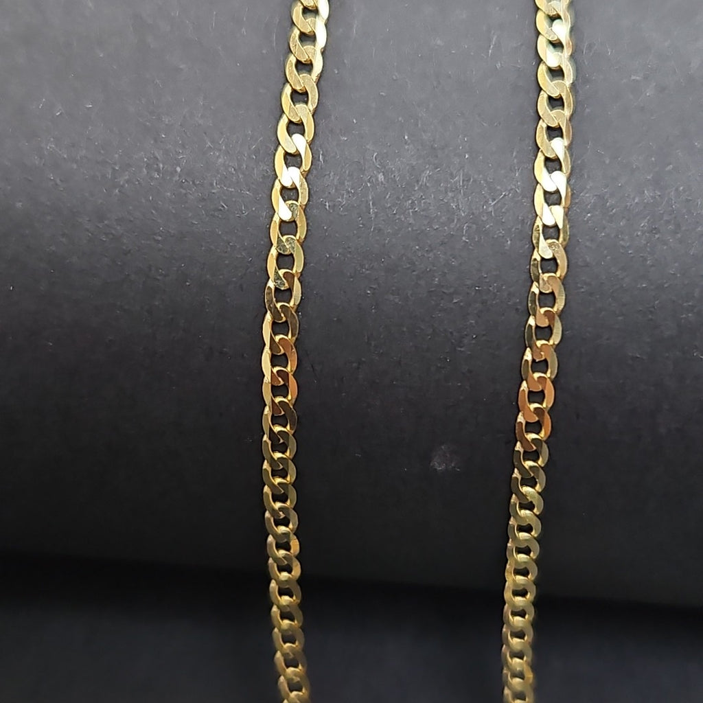 CADENAS BARBADA AMARILLA ORO 10K 2.5 (NUEVO)