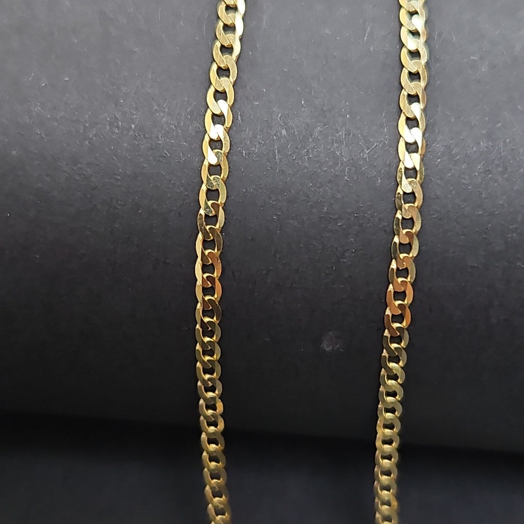 CADENAS BARBADA AMARILLA ORO 10K 2.5 (NUEVO)