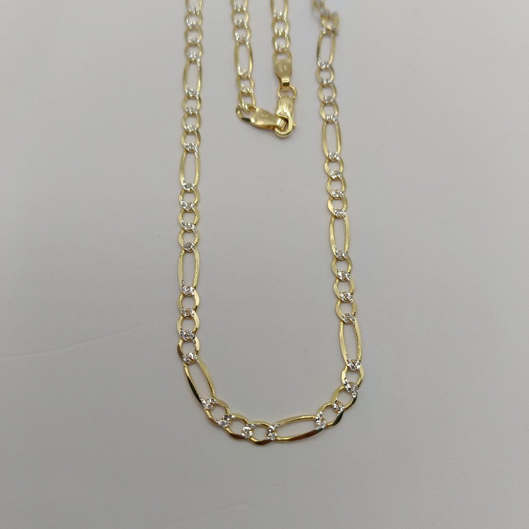 CADENAS CARTIER 3*1 DIAMANTADA ORO 10K 6.5 (NUEVO)