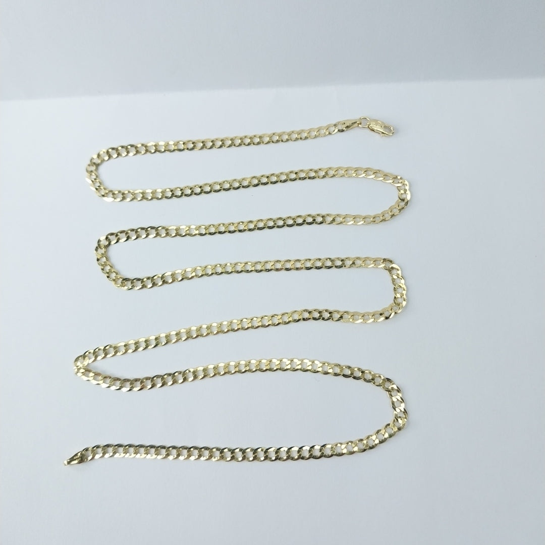 CADENAS BARBADA AMARILLA ORO 14K 8.1 (NUEVO)