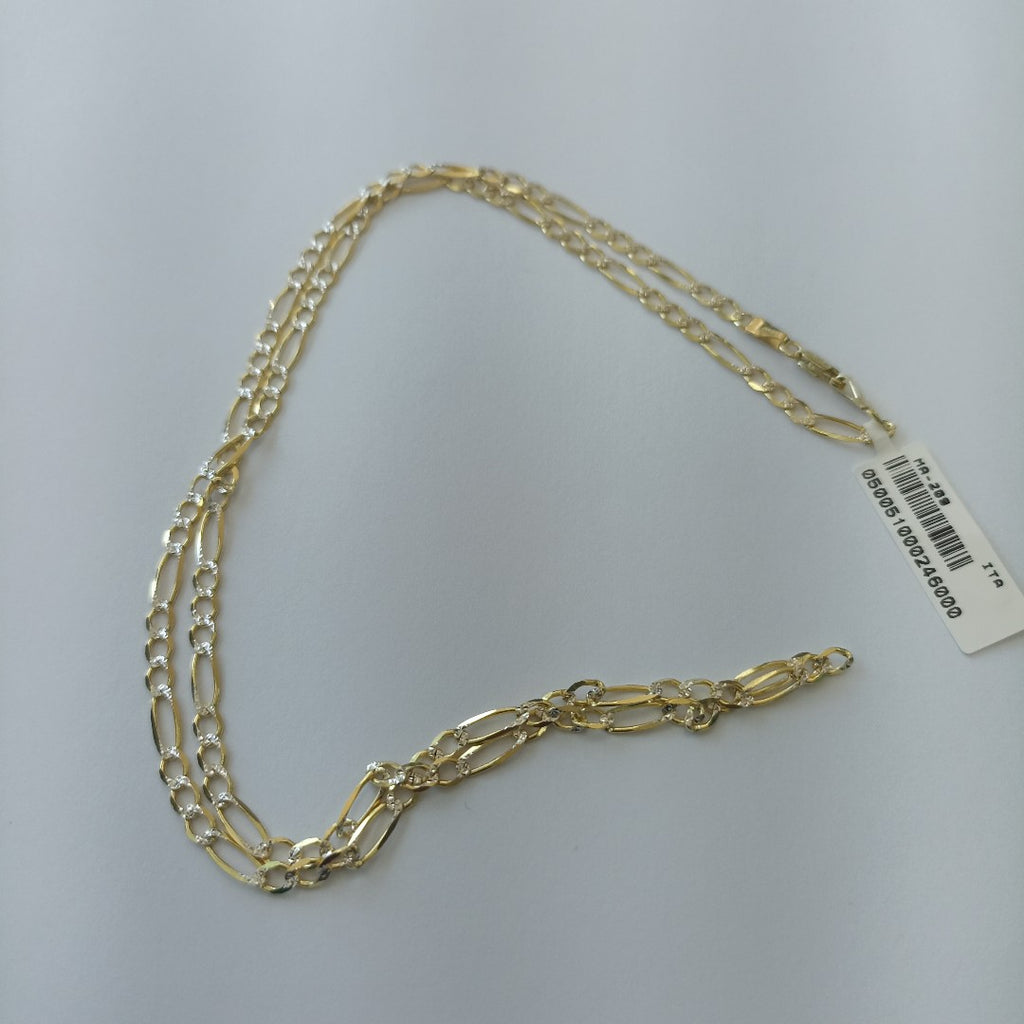 CADENAS CARTIER 3*1 DIAMANTADA ORO 14K 7.2 (NUEVO)