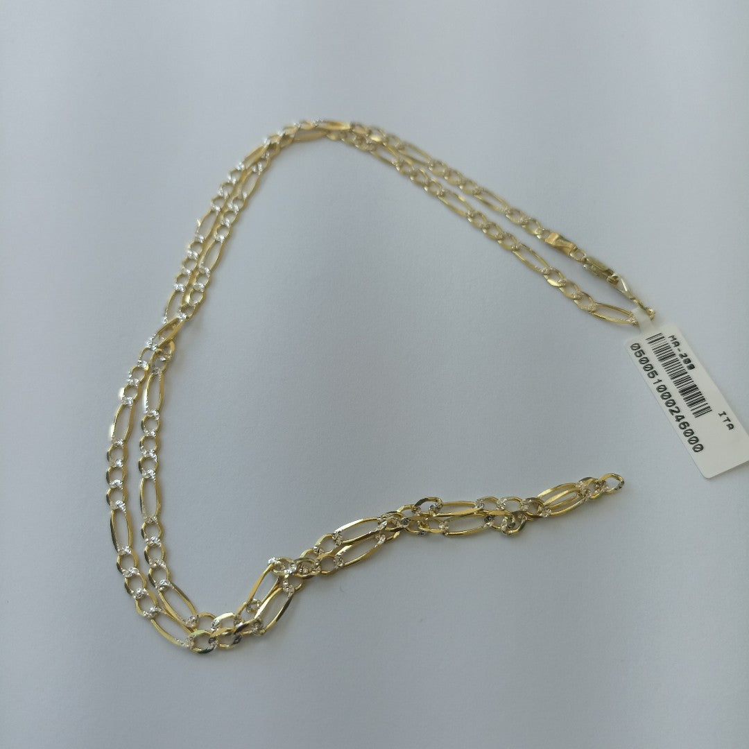 CADENAS CARTIER 3*1 DIAMANTADA ORO 14K 7.2 (NUEVO)
