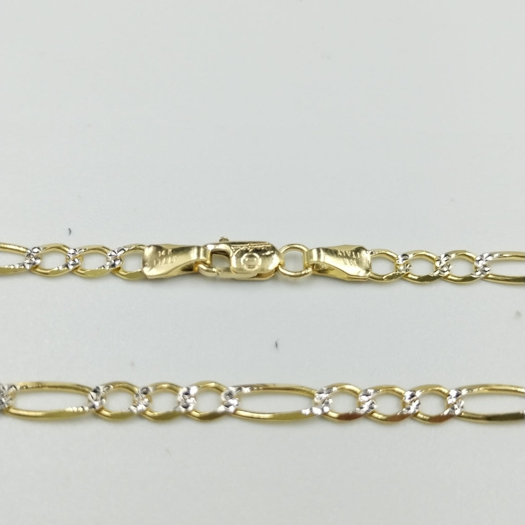 CADENAS CARTIER 3*1 DIAMANTADA ORO 14K 8.6 (NUEVO)