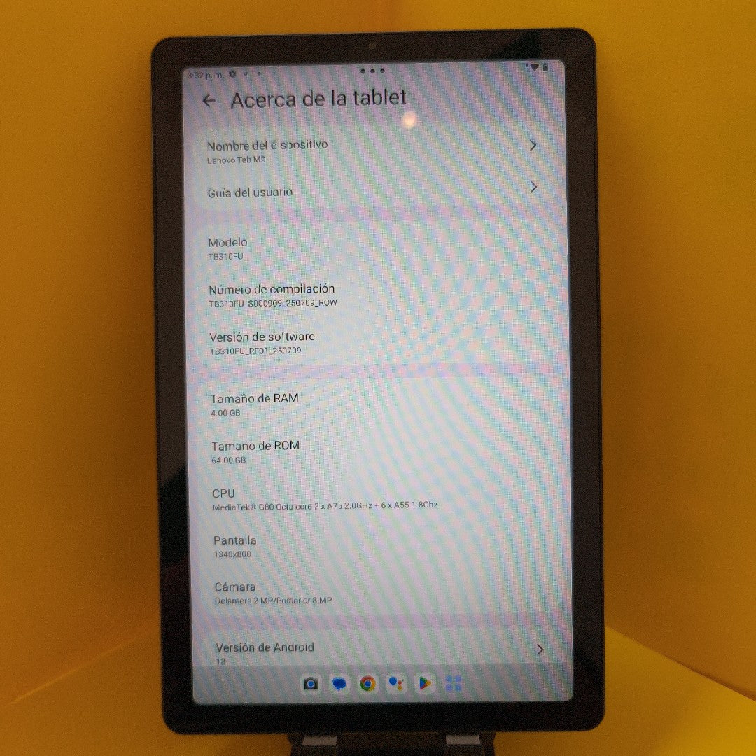 TABLETA LENOVO TAB M9 TB310FU (2023) 64 GB 4 GB RAM (SEMINUEVO)