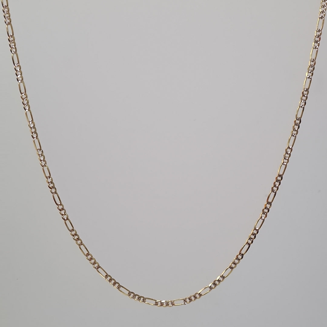 CADENAS CARTIER 3*1 DIAMANTADA ORO 14K 5.5 (NUEVO)