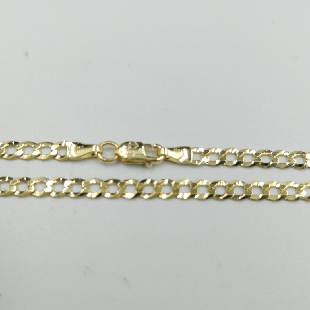 CADENAS BARBADA AMARILLA ORO 14K 6.5 (NUEVO)