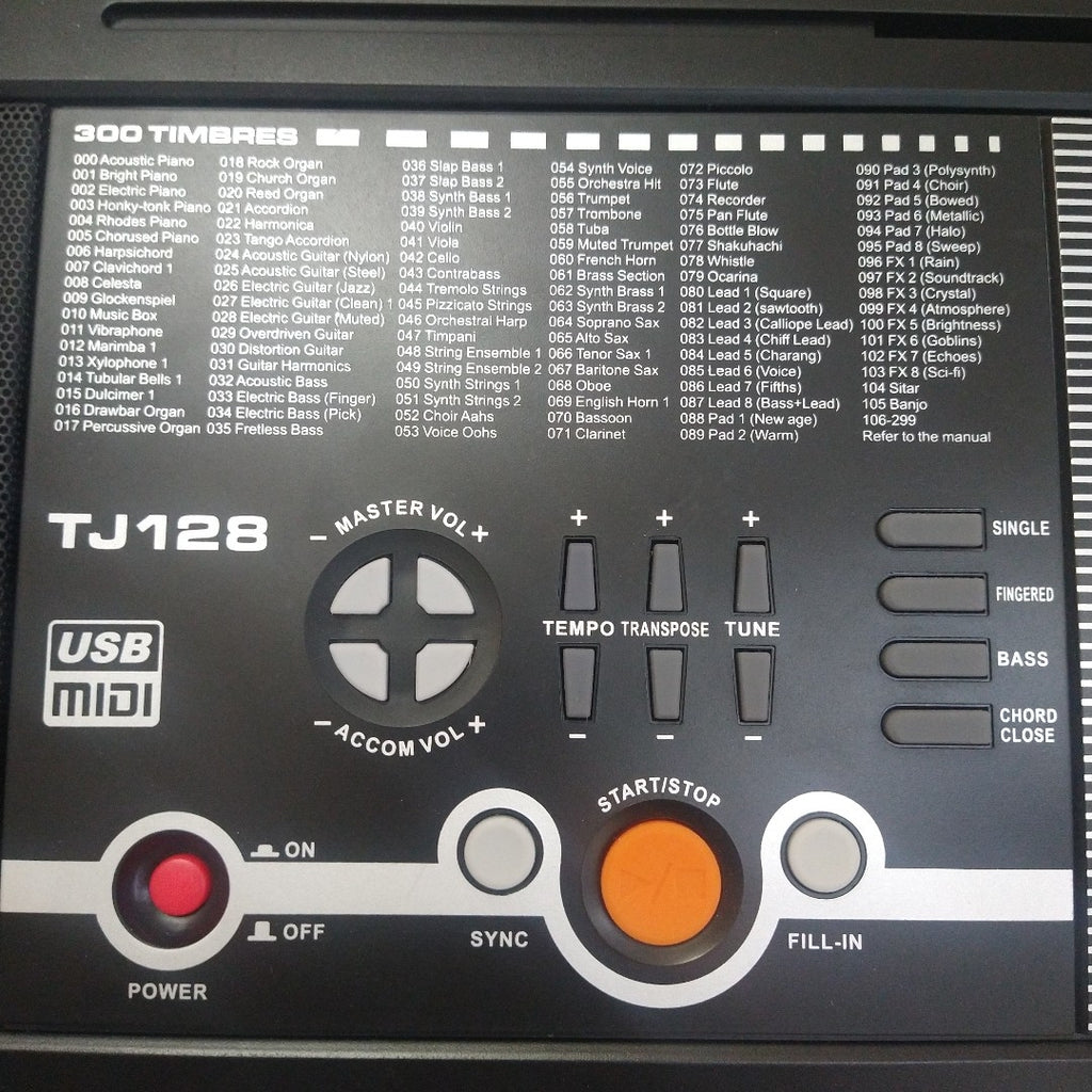 TECLADO ALDE AUDIO TJ128 61 TECLAS PANTALLA LCD (SEMINUEVO)