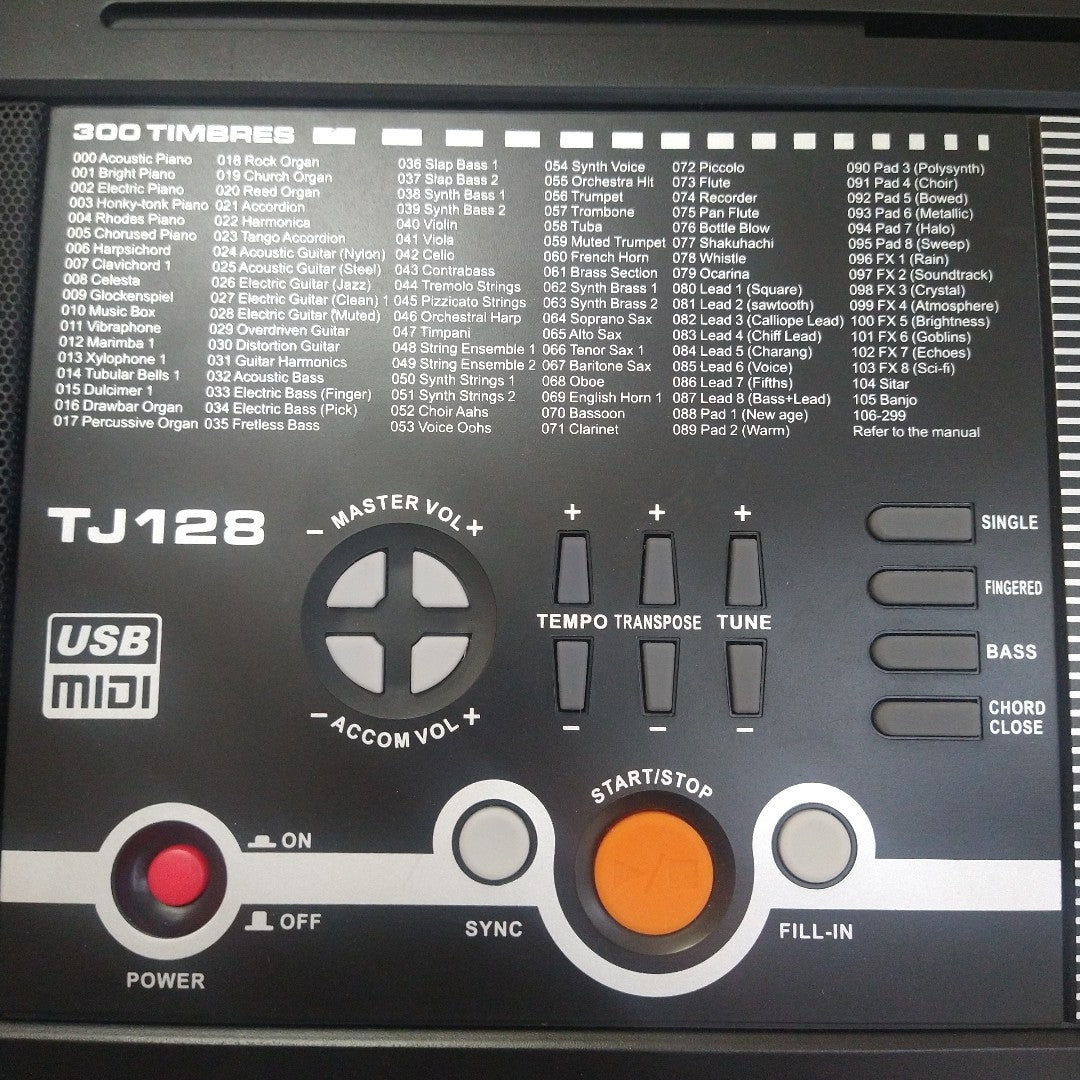 TECLADO ALDE AUDIO TJ128 61 TECLAS PANTALLA LCD (SEMINUEVO)