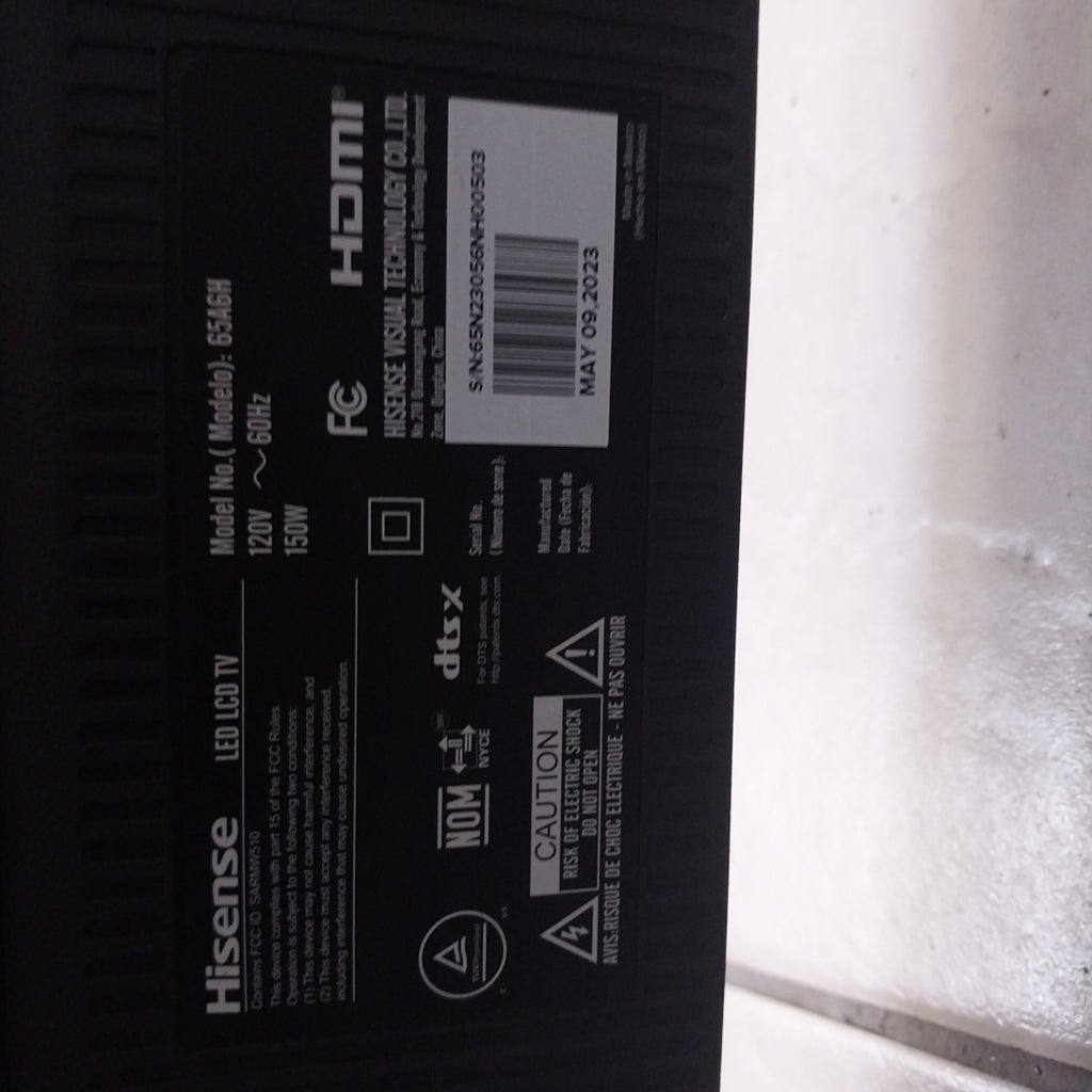 PANTALLA HISENSE 65A6H (2022) 65" LED 4K