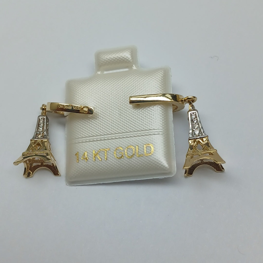 BROQUELES ORO 14K 3.4 (NUEVO)