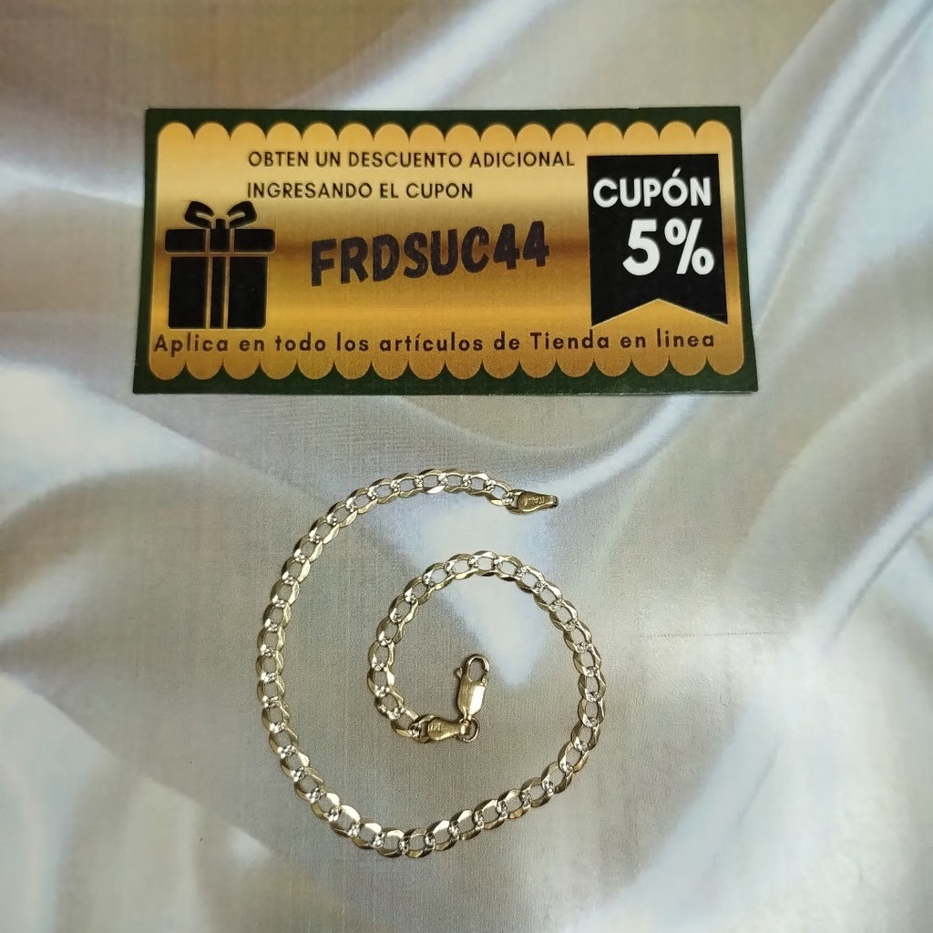 PULSERA. ORO. 14 K 3.8 GRMS (SEMINUEVO)
