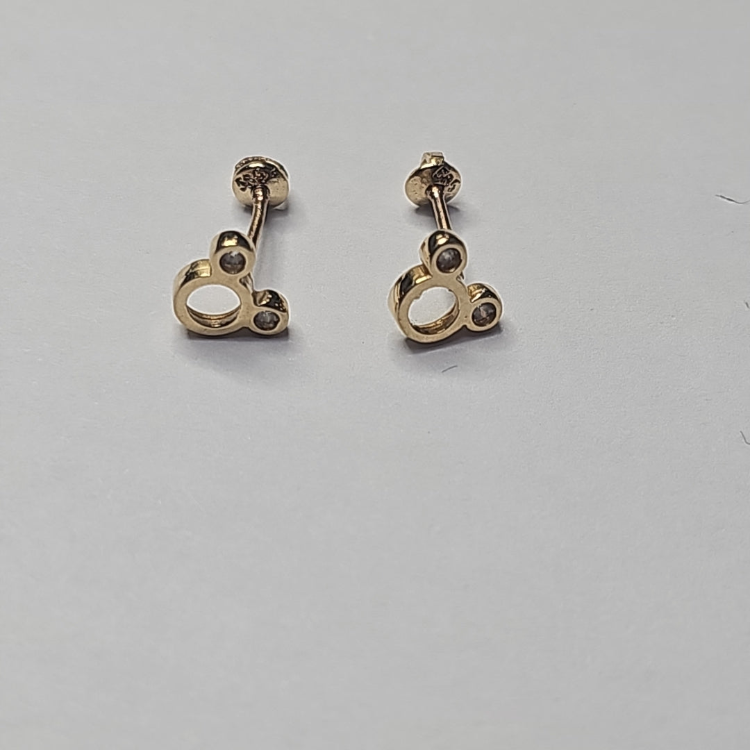 BROQUELES PAR. ORO. 14 K 0.6 GRMS (SEMINUEVO)