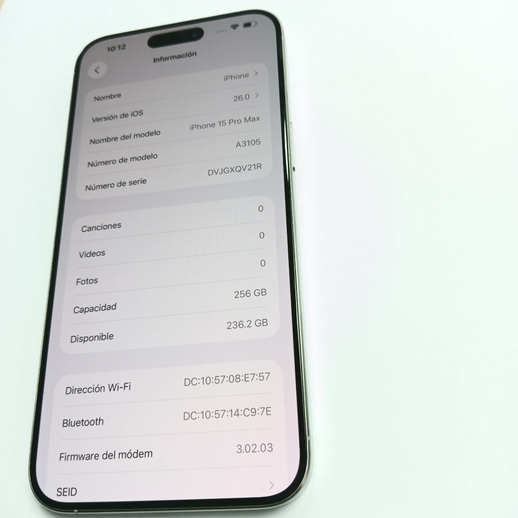 CELULAR APPLE IPHONE 15 PRO MAX A3105 (2023) 256 GB 8 GB RAM (SEMINUEVO)