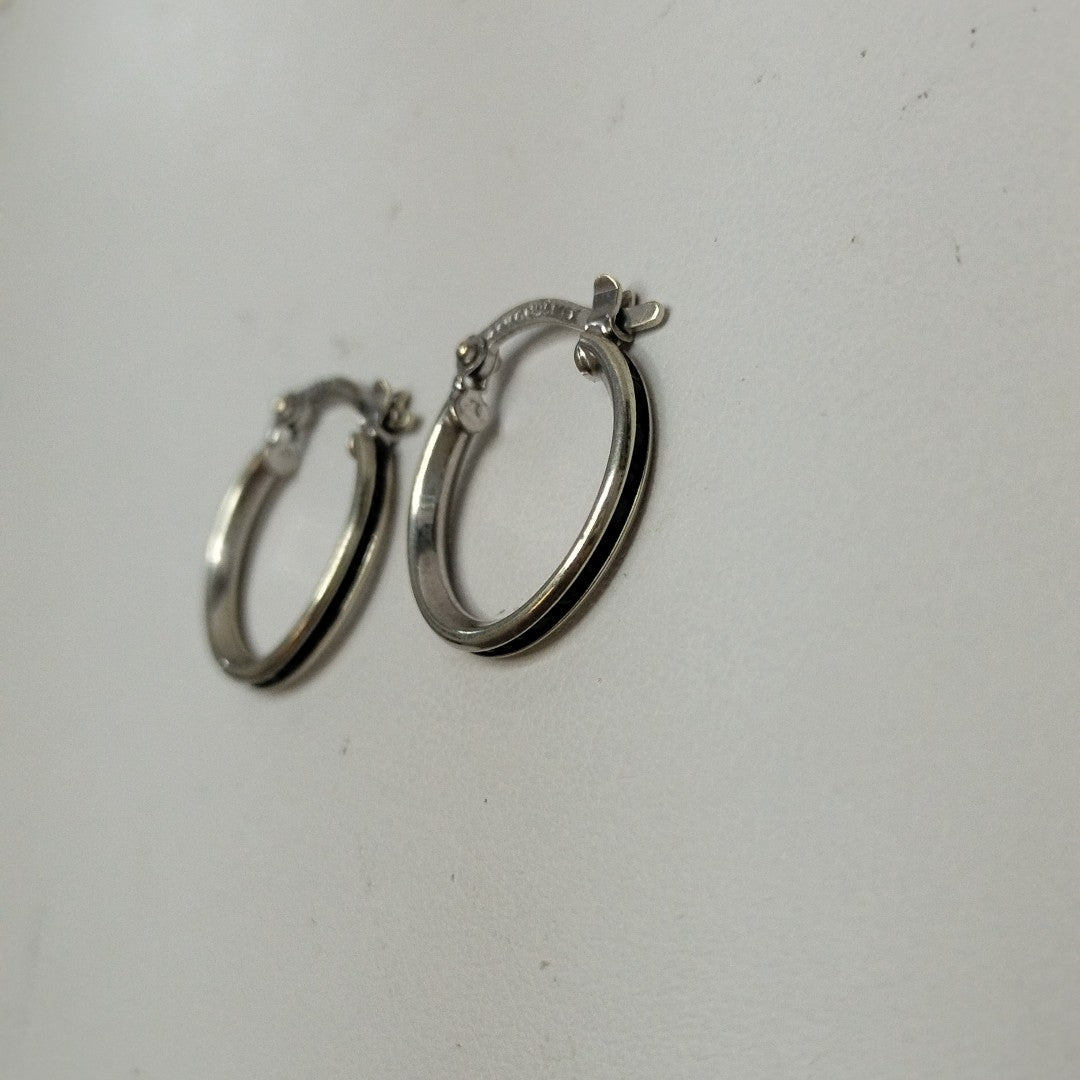 ARRACADAS PAR. ORO BLANCO. 10 K 1.5 GRMS (SEMINUEVO)