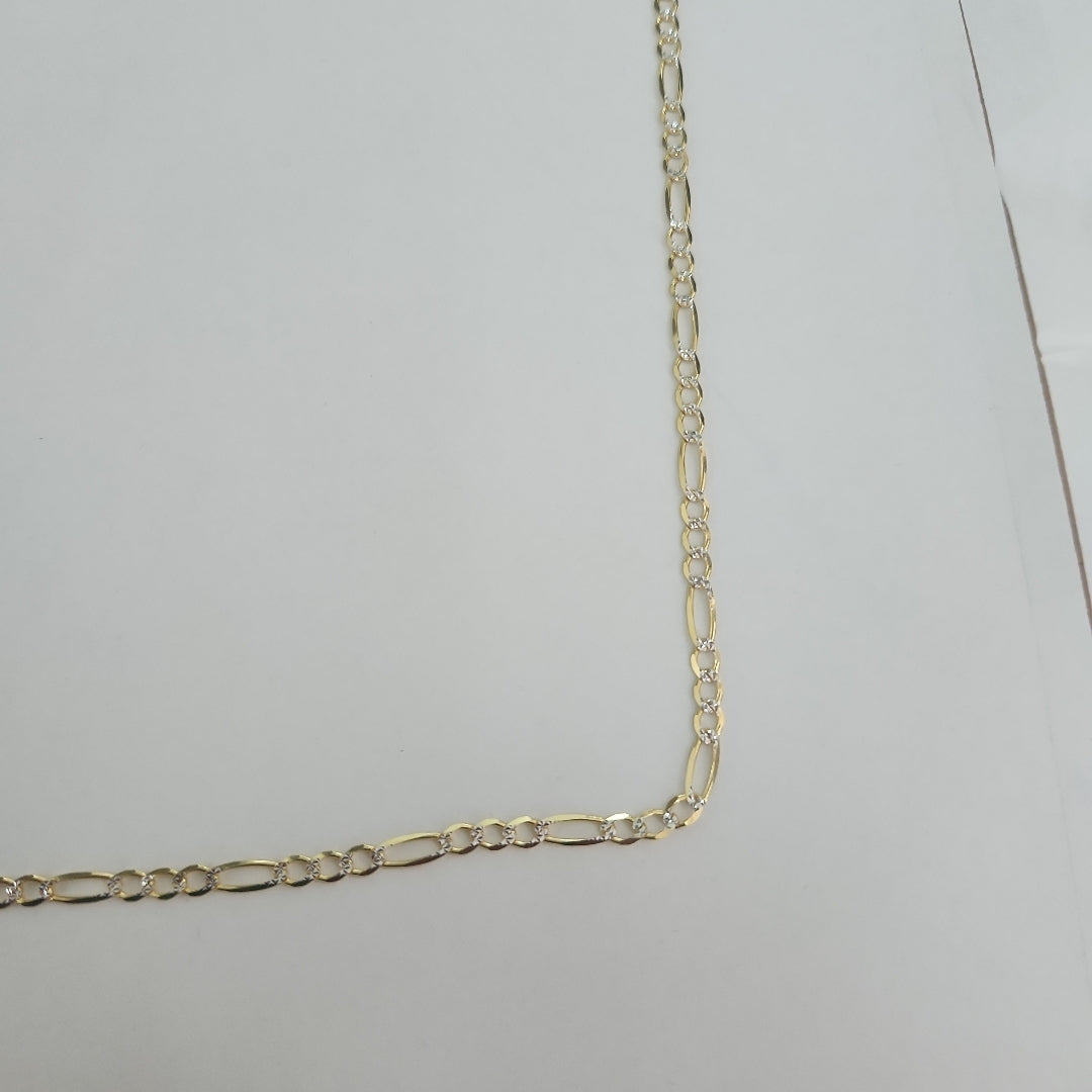 CADENAS CARTIER 3*1 DIAMANTADA ORO 14K 7.8 (NUEVO)