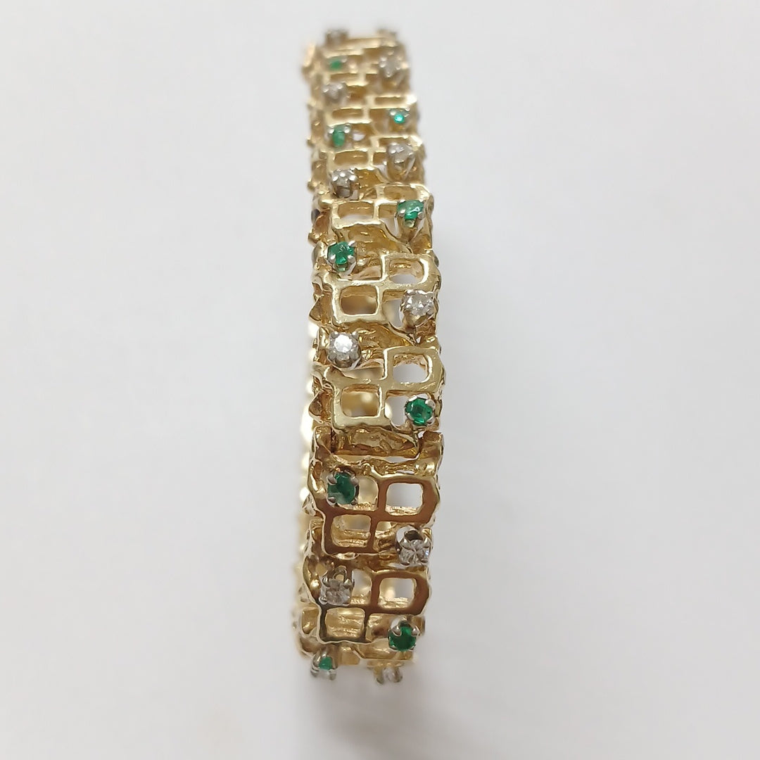 PULSERA, PULSERA RIGIDA. ORO. 14 K 27.2 GRMS (SEMINUEVO)