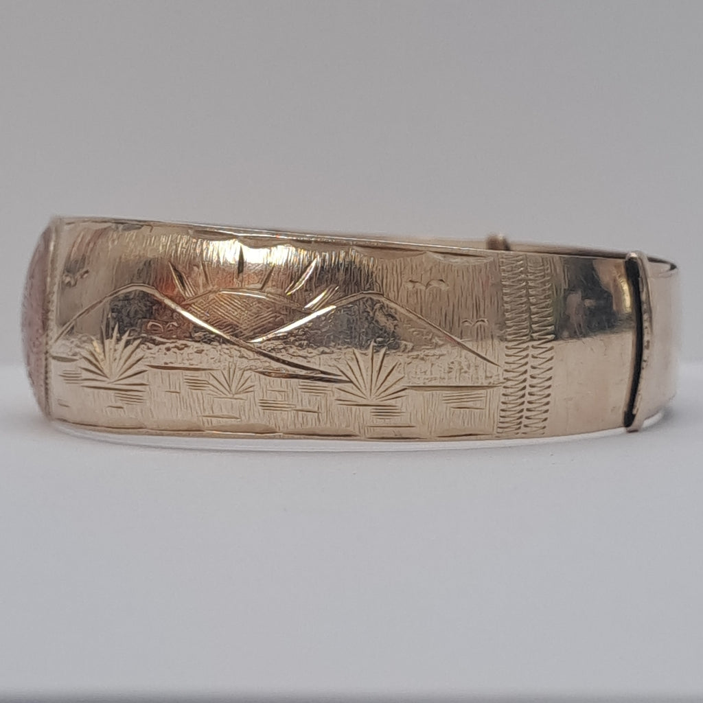 PULSERA RIGIDA. ORO. 10 K 12.8 GRMS (SEMINUEVO)