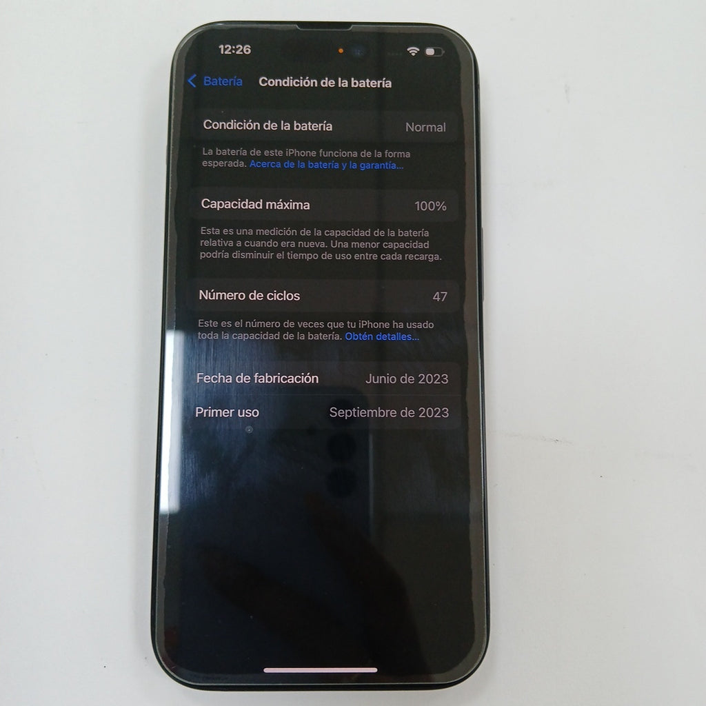 CELULAR APPLE IPHONE 15 PRO A3101 256 GB 8 GB RAM (SEMINUEVO)