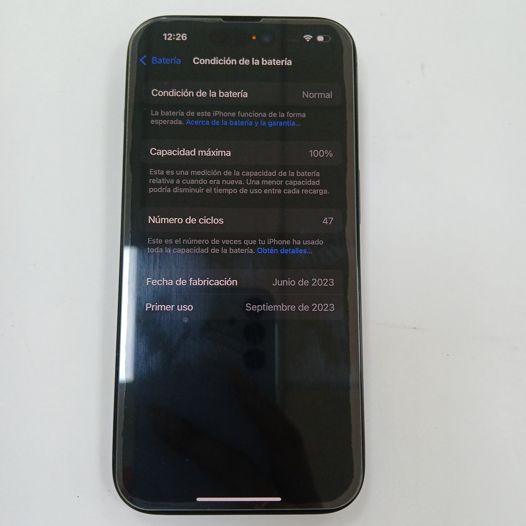 CELULAR APPLE IPHONE 15 PRO A3101 256 GB 8 GB RAM (SEMINUEVO)