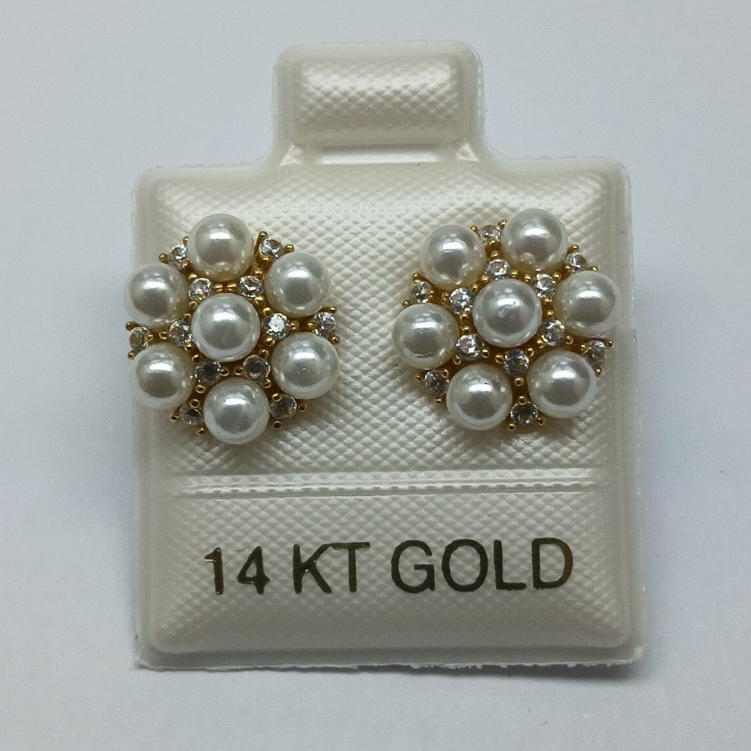 BROQUELES ORO 14K 2.6 (NUEVO)