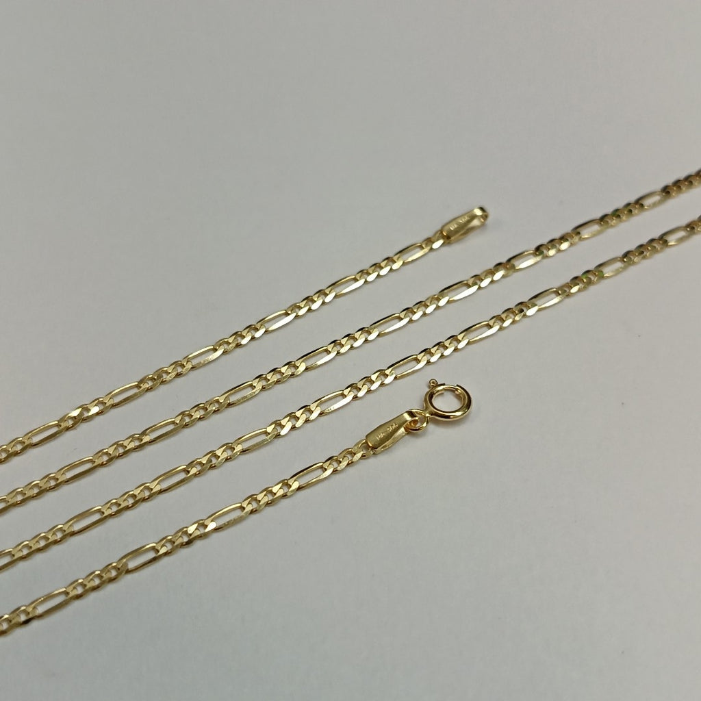 CADENAS CARTIER 3*1 AMARILLA ORO 14K 3.3 (NUEVO)