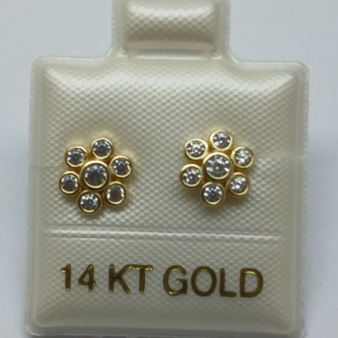 BROQUELES ORO 14K 1.2 (NUEVO)