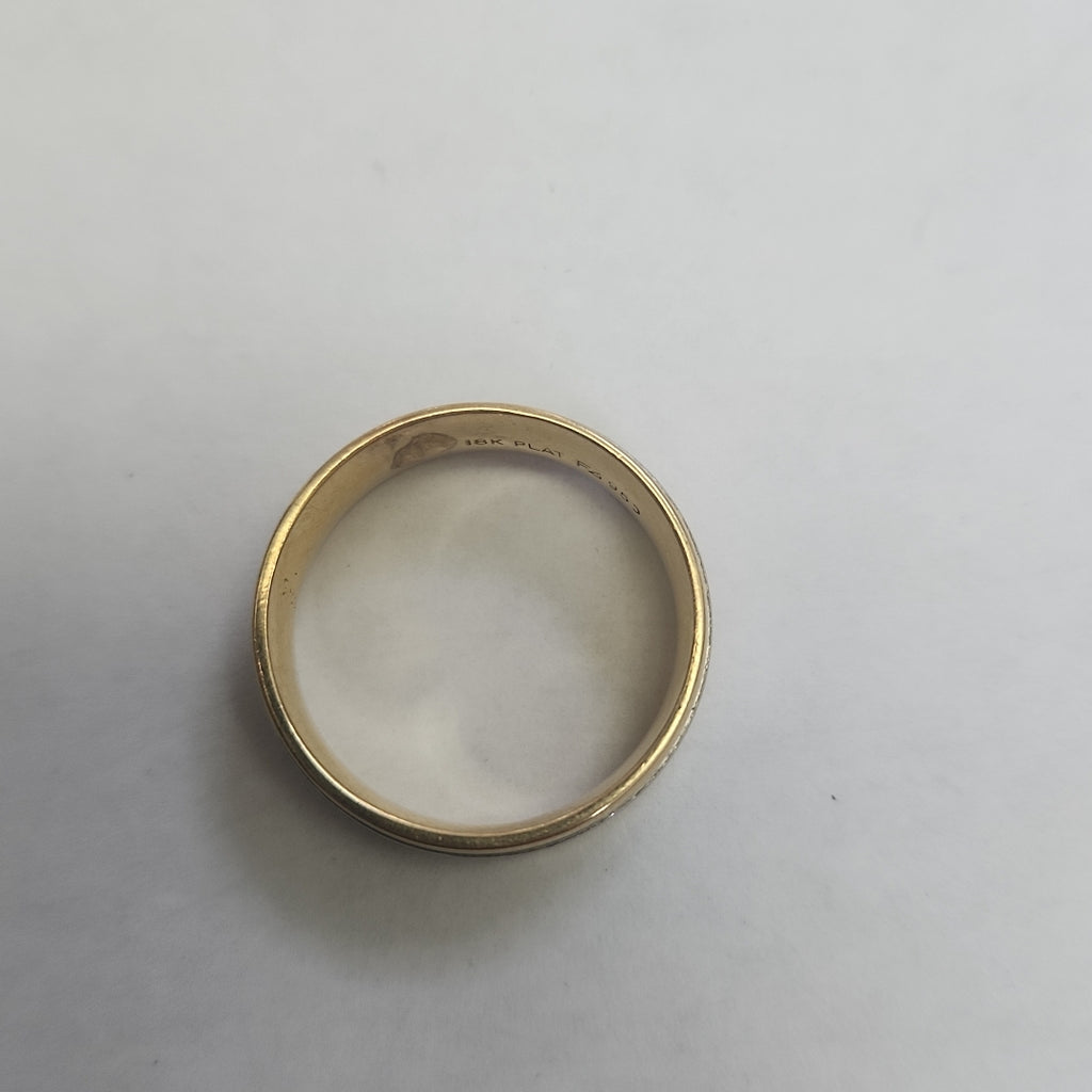 ARGOLLA ORO,ORO BLANCO,ORO COMBINADO 18 K 13,40 GRMS (SEMINUEVO)