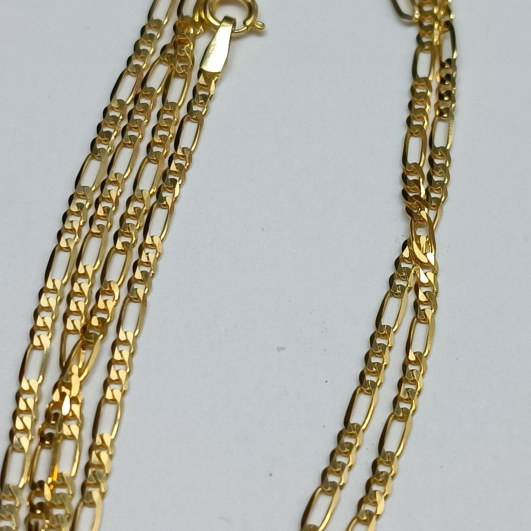 CADENAS CARTIER 3*1 AMARILLA ORO 14K 3.6 (NUEVO)