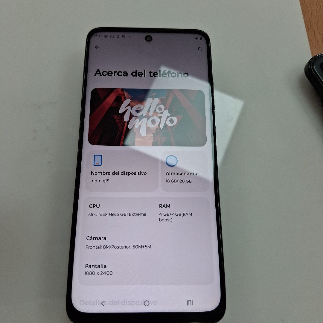 CELULAR MOTOROLA MOTO G15 XT2521-2 (2025) 128 GB 4 GB RAM (SEMINUEVO)