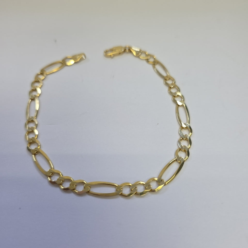 PULSERAS CABALLERO CARTIER 3*1 AMARILLA ORO 14K 6.4 (NUEVO)