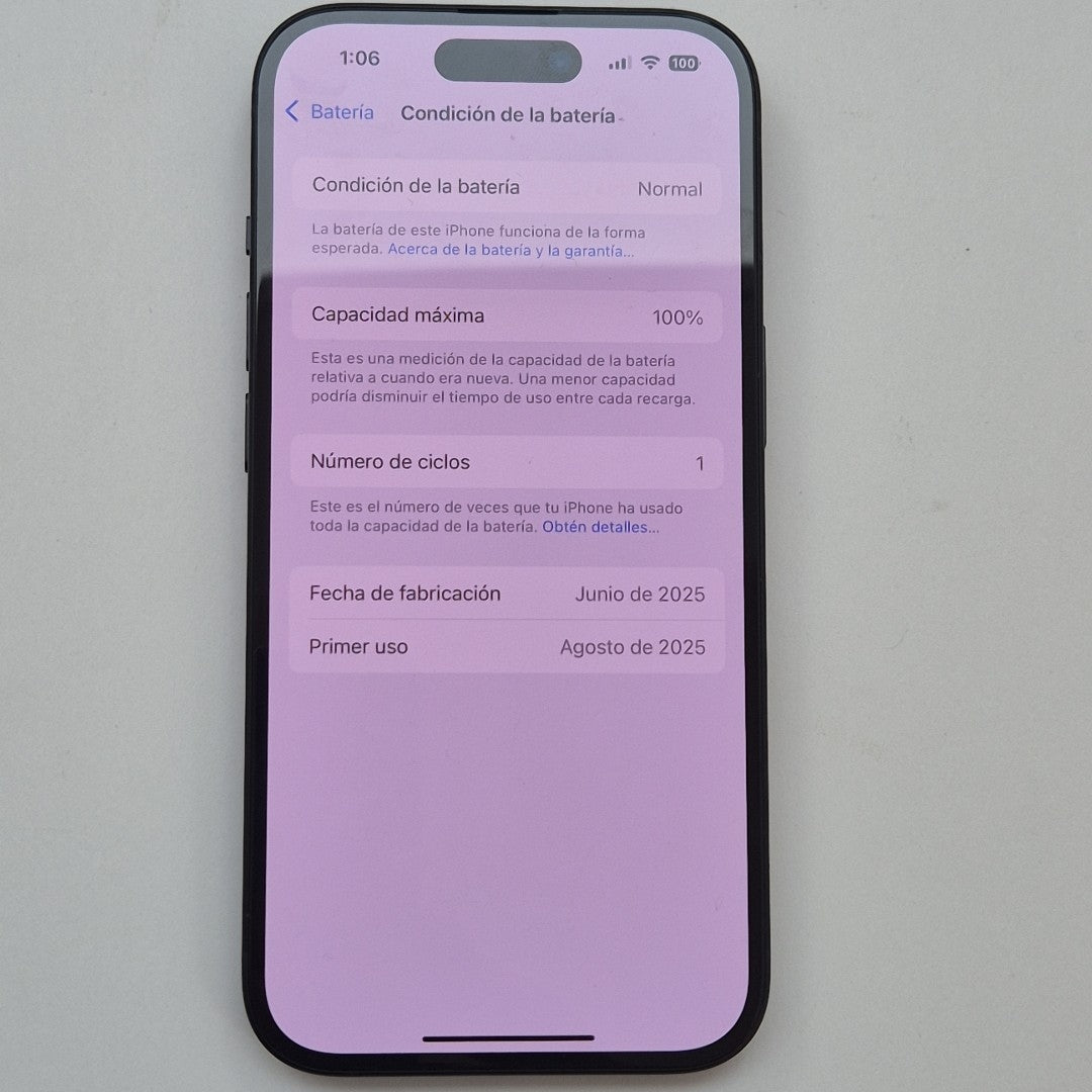 CELULAR APPLE IPHONE 15 A3089 (2023) 128 GB 6 GB RAM (SEMINUEVO)