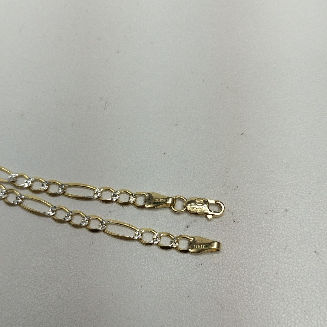 CADENAS CARTIER 3*1 DIAMANTADA ORO 14K 8.6 (NUEVO)
