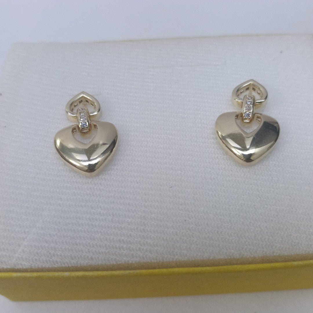 BROQUELES ORO 14K 3.4 (NUEVO)