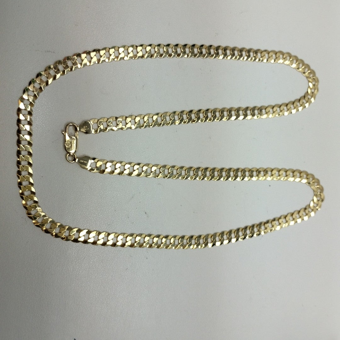 CADENAS BARBADA AMARILLA ORO 14K 24.7 (NUEVO)