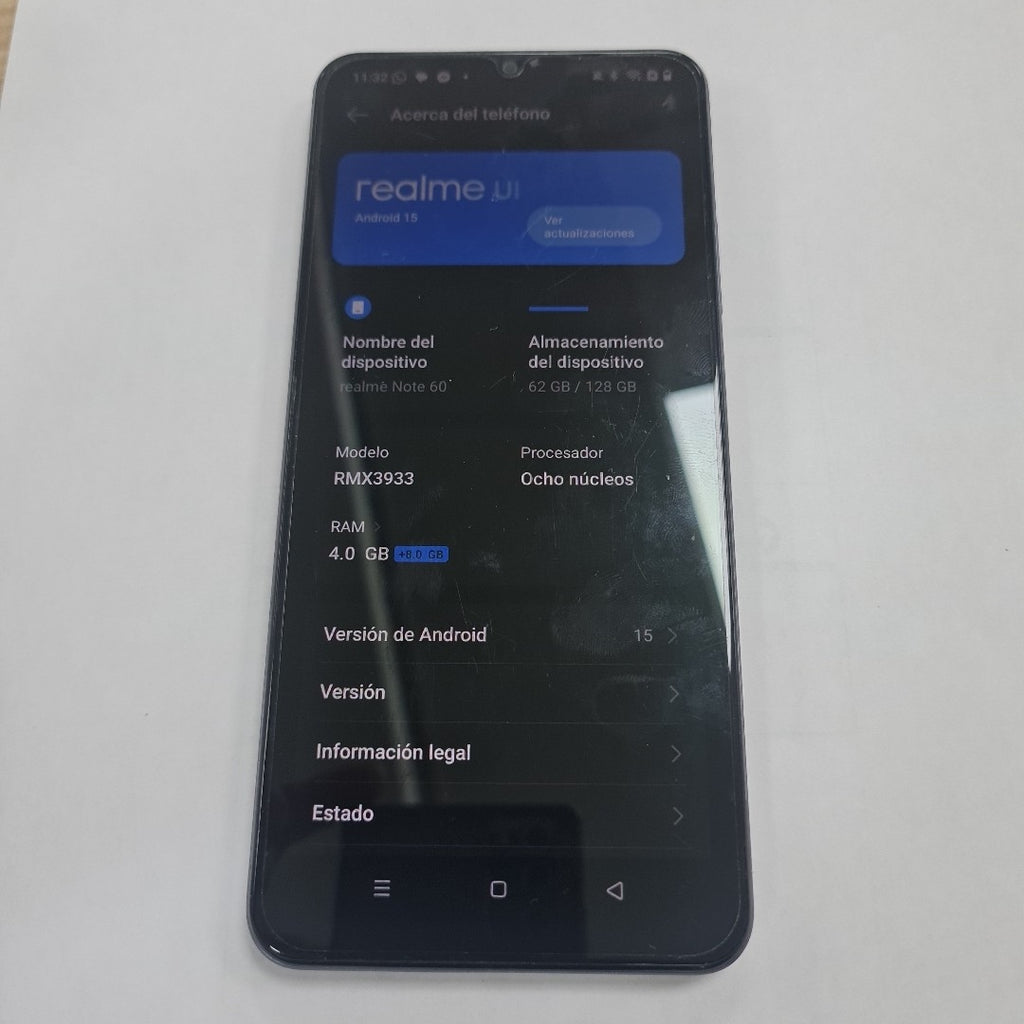 CELULAR REALME REALME NOTE 60-RMX3933(2023) 128 GB 4 GB RAM (SEMINUEVO)