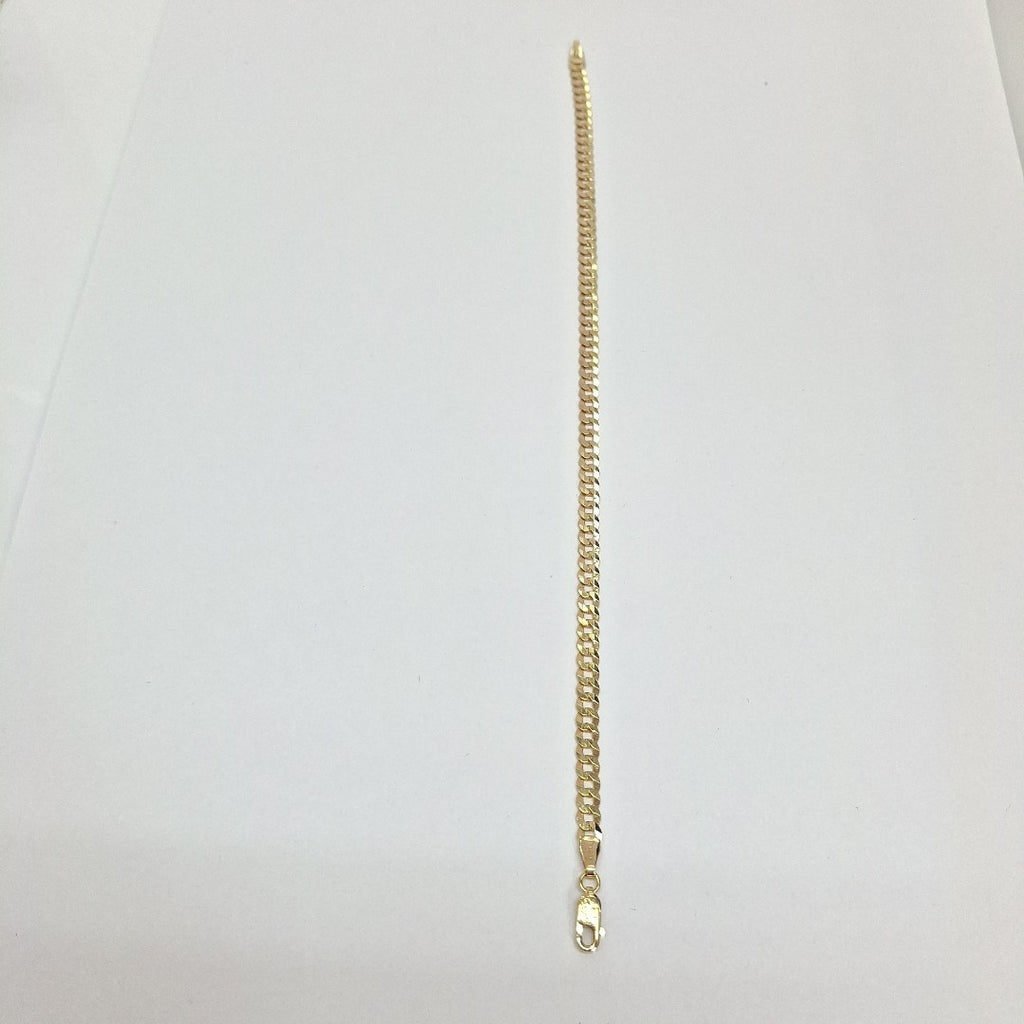 PULSERAS CABALLERO BARBADA AMARILLA ORO 14K 5 (NUEVO)