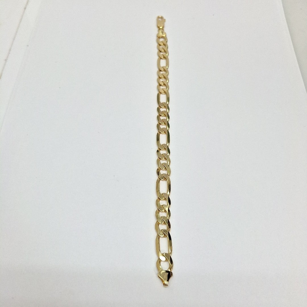 PULSERAS CABALLERO CARTIER 3*1 AMARILLA ORO 14K 26 (NUEVO)